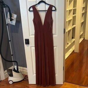 Anthropologie long velvet gown. Women’s size 4.